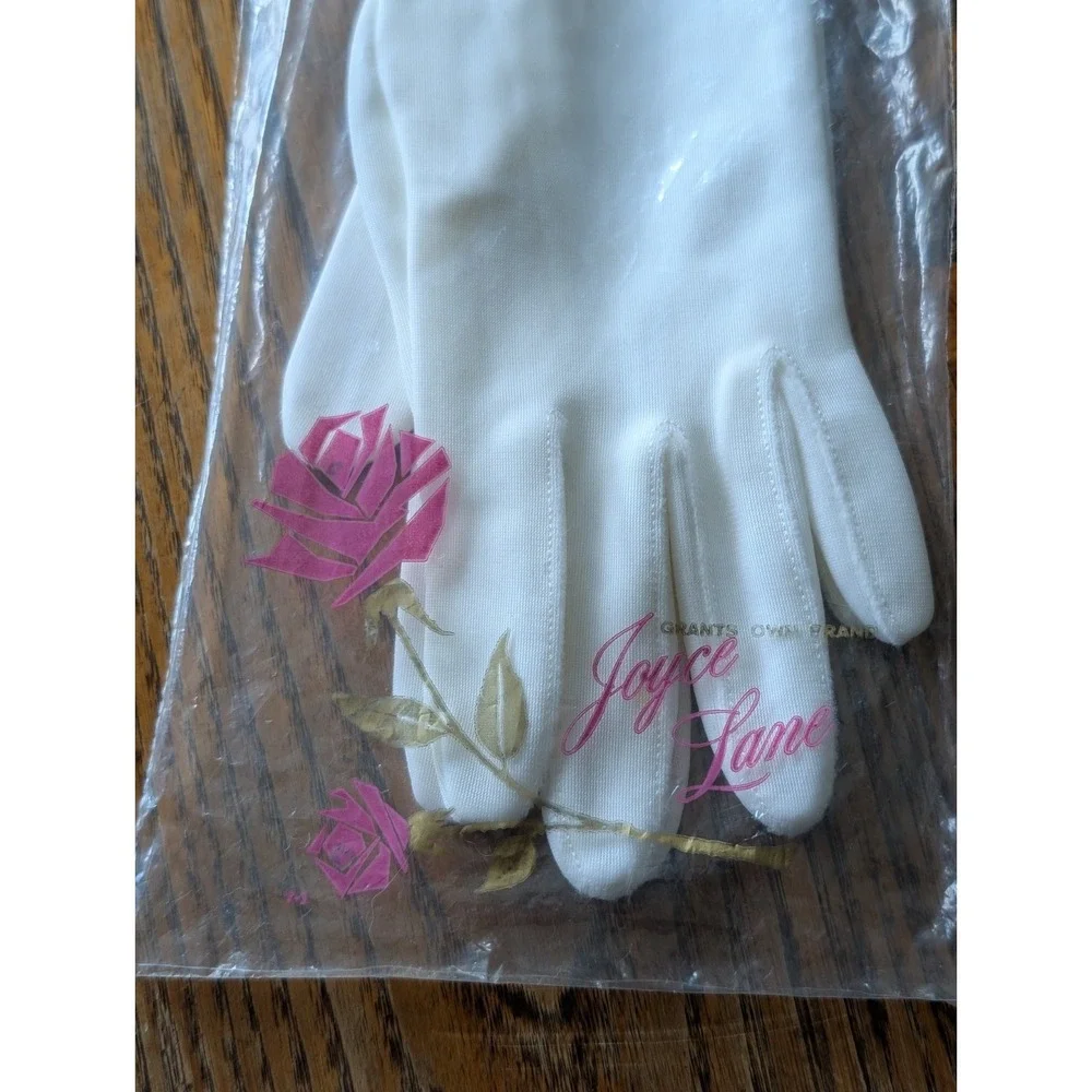 Vintage 1960's Formal Long Ladies Opera Gloves Ivory Size 6-7 Bridal Formal Glam